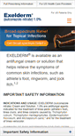 Mobile Screenshot of exelderm.com